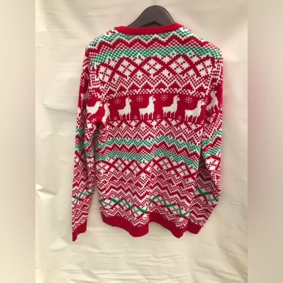 Jolly Sweaters Womens Vintage Christmas Red/White/Greem Sweater Medium - Picture 2 of 6